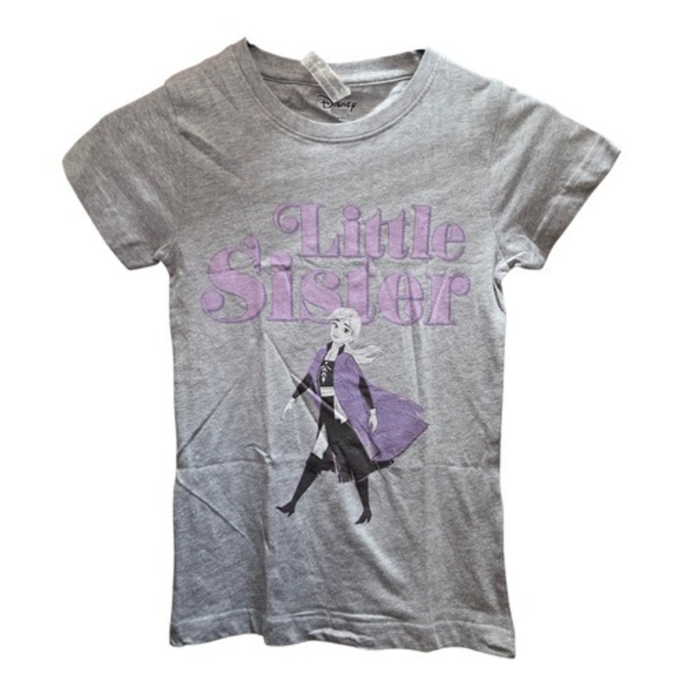 L.A.T Disney Frozen Little Sister Anna Heather T-Shirt Size Girls Medium